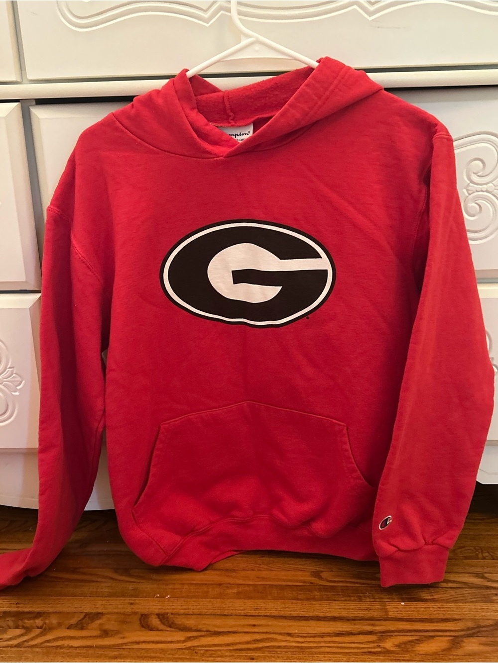 Champion Kids Size XL Red Georgia Hoodie